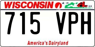 WI license plate 715VPH