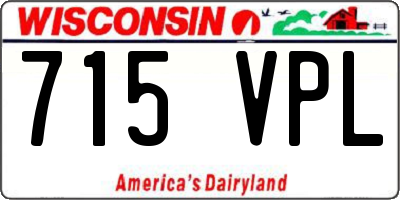 WI license plate 715VPL