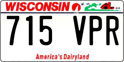 WI license plate 715VPR