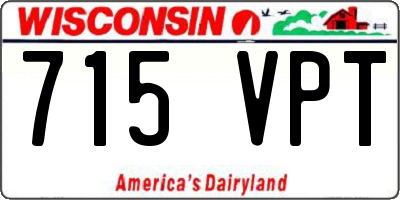 WI license plate 715VPT