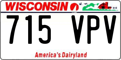 WI license plate 715VPV