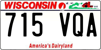 WI license plate 715VQA