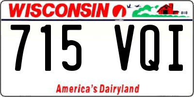 WI license plate 715VQI