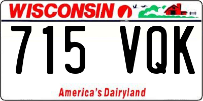WI license plate 715VQK