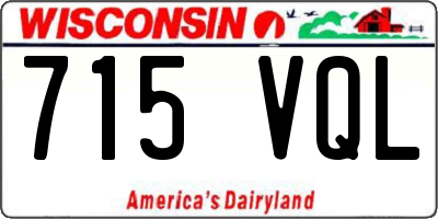 WI license plate 715VQL