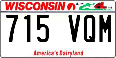 WI license plate 715VQM