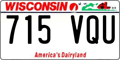 WI license plate 715VQU