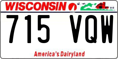 WI license plate 715VQW