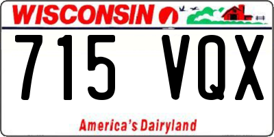 WI license plate 715VQX