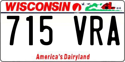 WI license plate 715VRA