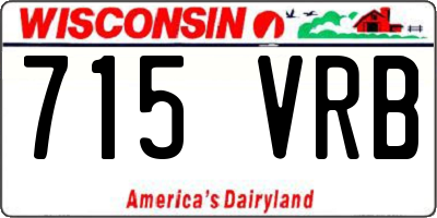 WI license plate 715VRB