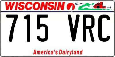 WI license plate 715VRC