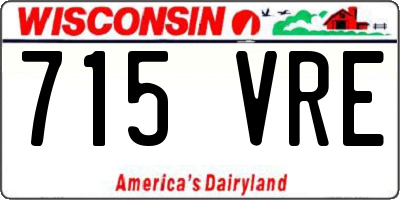 WI license plate 715VRE