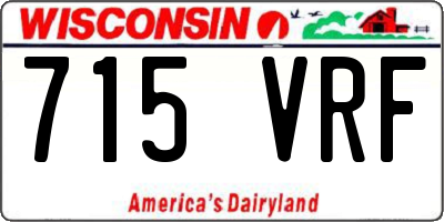 WI license plate 715VRF