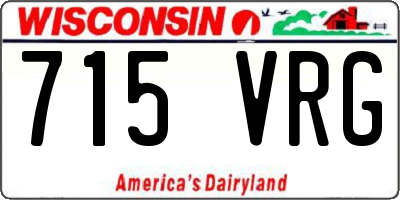 WI license plate 715VRG