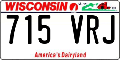 WI license plate 715VRJ
