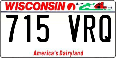 WI license plate 715VRQ