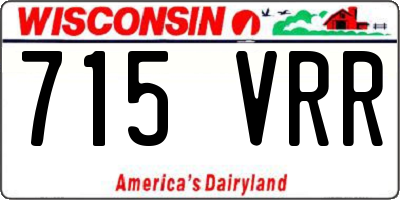 WI license plate 715VRR
