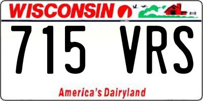 WI license plate 715VRS