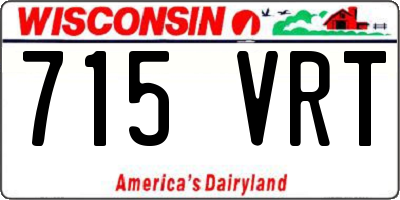 WI license plate 715VRT