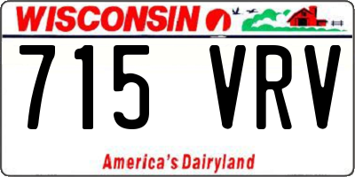 WI license plate 715VRV