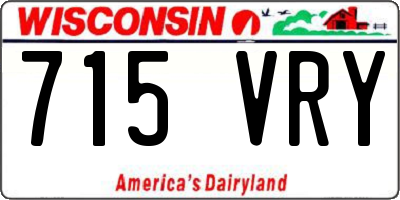 WI license plate 715VRY