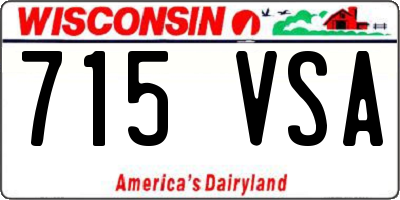 WI license plate 715VSA