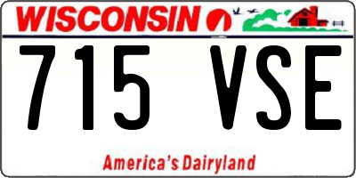 WI license plate 715VSE