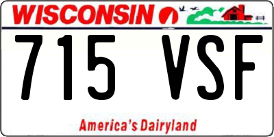 WI license plate 715VSF