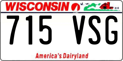 WI license plate 715VSG