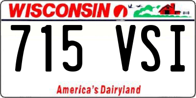 WI license plate 715VSI