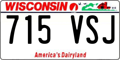 WI license plate 715VSJ