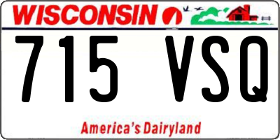 WI license plate 715VSQ