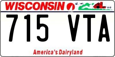 WI license plate 715VTA