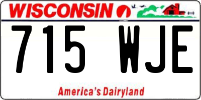 WI license plate 715WJE