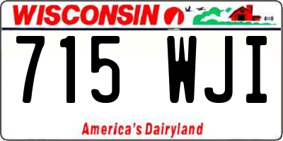 WI license plate 715WJI