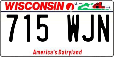 WI license plate 715WJN