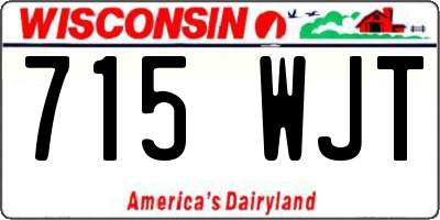 WI license plate 715WJT