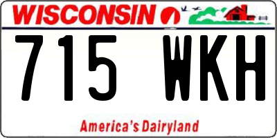 WI license plate 715WKH