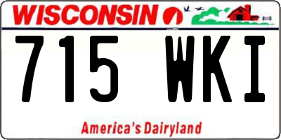 WI license plate 715WKI