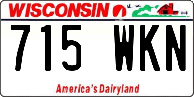WI license plate 715WKN