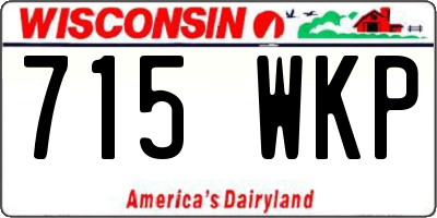 WI license plate 715WKP