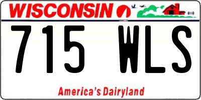 WI license plate 715WLS
