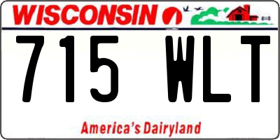 WI license plate 715WLT