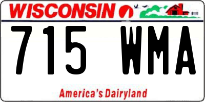 WI license plate 715WMA