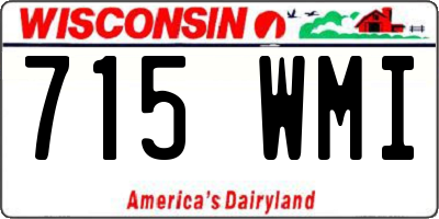 WI license plate 715WMI