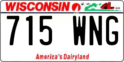 WI license plate 715WNG