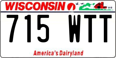 WI license plate 715WTT