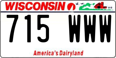 WI license plate 715WWW