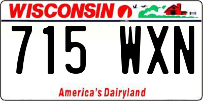 WI license plate 715WXN